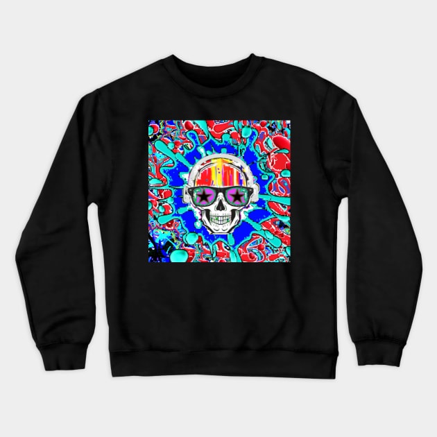 goth gothic rainbow pop art Crewneck Sweatshirt by LowEndGraphics